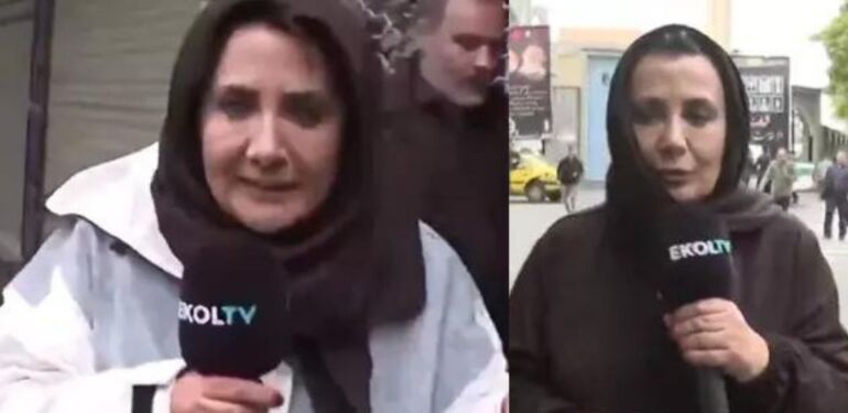 İran’da Reisi’nin cenazesinde gazeteci Sevilay Yılman’a polislerden kıyafet uyarısı