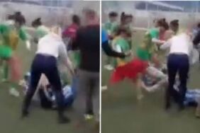 Kadın Futbol Ligi'nde tekmeler havada uçuştu 7 oyuncu yaralandı!