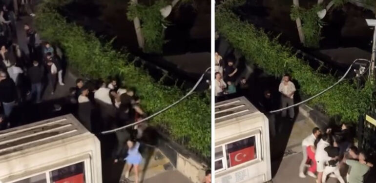 Kadınlar arasında yumruklu kavga