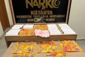 Kütahya'da sentetik uyuşturucu emdirilmiş peçeteler ele geçirildi