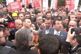 Özgür Özel ve Ekrem İmamoğlu Saraçhane'de