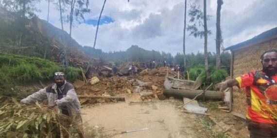Papua Yeni Gine’de toprak kayması meydana geldi: 670 kişi ölmüş olabilir!