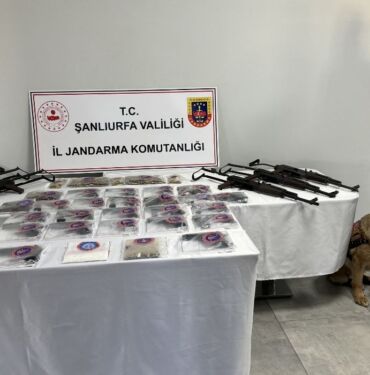 Şanlıurfa'da uyuşturucu ve silah kaçakçılarına yönelik operasyonda 53 gözaltı