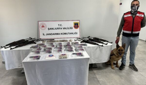 Şanlıurfa'da uyuşturucu ve silah kaçakçılarına yönelik operasyonda 53 gözaltı