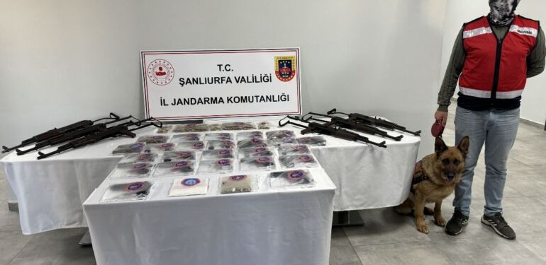 Şanlıurfa'da uyuşturucu ve silah kaçakçılarına yönelik operasyonda 53 gözaltı