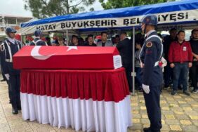 Şehit astsubay başçavuş Mustafa Yaşar, Hatay'da toprağa verildi