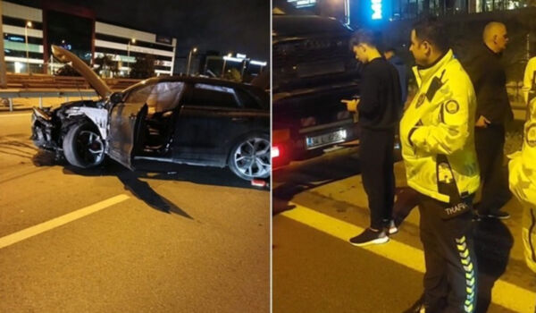 Trabzonspor'un eski başkanının oğlu trafik kazası yaptı