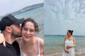 Yıldız Çağrı Atiksoy'dan anne olmaya hazırlık Karnı burnunda yeni fotoğraf