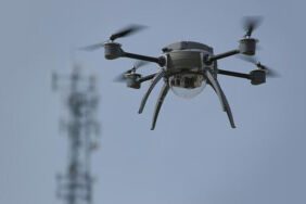 600 metredeki drone kuleyi harekete geçirdi