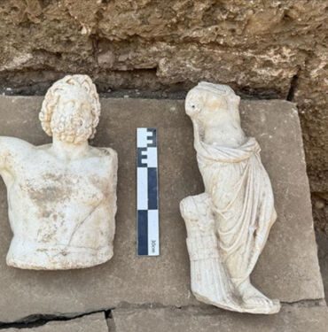 Aspendos Antik Kenti'nde arkeologları heyecanlandıran heykeller bulundu