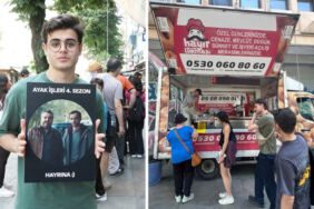 'Ayak İşleri' dizisinin dördüncü sezonu kutlamak için lokma dağıtt