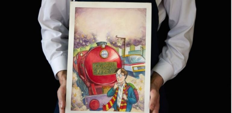Harry Potter’ın ilk baskısı için yapılan çizim 1.9 milyon dolara satıldı