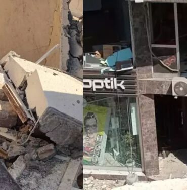Hatay'da 2 katlı binada patlama
