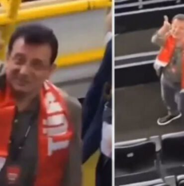 İmamoğlu'ndan ‘Erdoğan’ diye bağıran taraftara öpücük