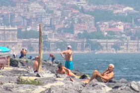 İstanbul'da sıcaktan bunalanlar o sahile akın etti