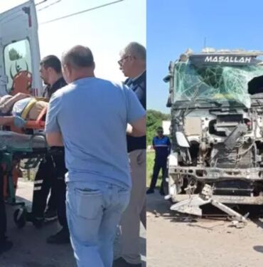 Kocaeli'nde feci kaza İşçi servisi ile TIR kafa kafaya çarpıştı