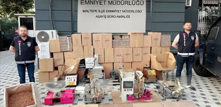 Maltepe’de kaçak sigara operasyonu