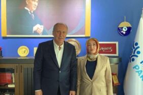 Memleket Partisi Genel Başkanı İnce, Sinan Ateş'in eşi Ayşe Ateş'le görüştü