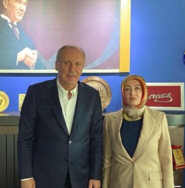 Memleket Partisi Genel Başkanı İnce, Sinan Ateş'in eşi Ayşe Ateş'le görüştü