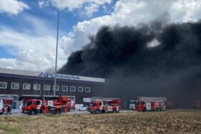 Silivri'de fabrika yangını