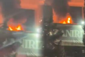 Son Dakika... Beşiktaş Tüpraş Stadyumu'nda yangın