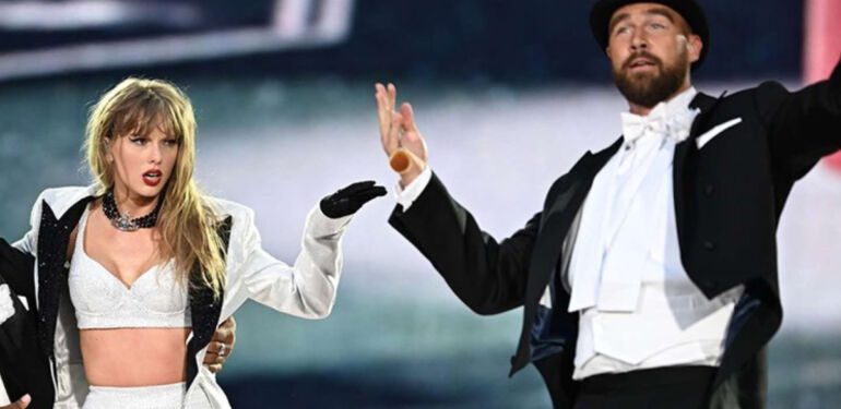 Taylor Swift ve sevgilisi Travis Kelce'den sahne şovu!