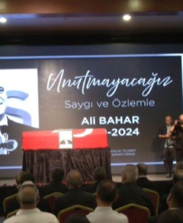 ATSO ve Antalya OSB Başkanı Ali Bahar son yolculuğuna uğurlandı