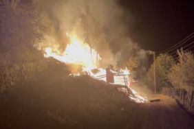 Artvin'de yangın 2 kişi yaralandı