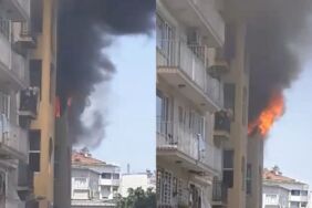 Beyoğlu'nda korkutan yangın!