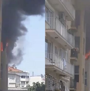 Beyoğlu'nda korkutan yangın!