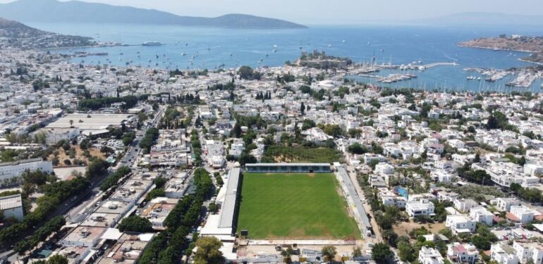 Bodrum İlçe Stadı'nda yeni sezon hazırlıkları sürüyor