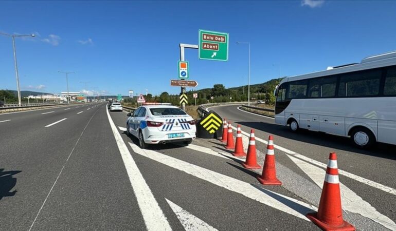 Bolu Dağı yolunun İstanbul istikameti trafiğe kapatıldı!