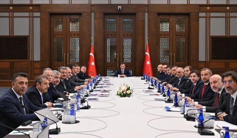 Ekonomi Koordinasyon Kurulu, Cumhurbaşkanı Yardımcısı Yılmaz başkanlığında toplandı