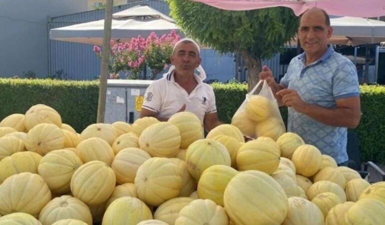 Gönen'in ünlü muz kavunu tezgahlarda