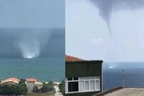 İstanbul'da hortum çıktı!