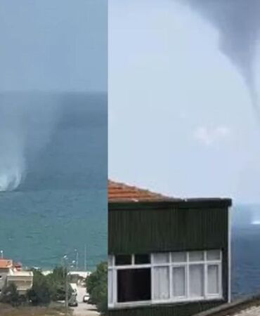 İstanbul'da hortum çıktı!
