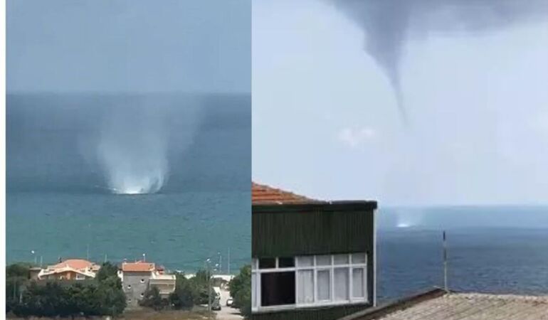 İstanbul’da hortum çıktı!