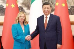 Meloni ile Şi Cinping bir araya geldi