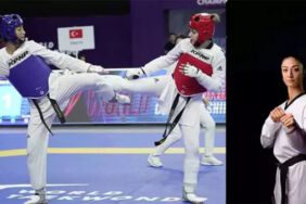 Milli taekwondocu Nafia Kuş Aydın Tek eksik olan olimpiyat altın madalyasını Paris’te almak istiyorum