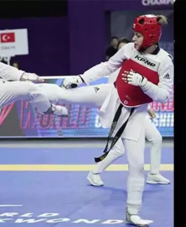 Milli taekwondocu Nafia Kuş Aydın Tek eksik olan olimpiyat altın madalyasını Paris’te almak istiyorum