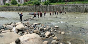 Rize'de 250 kişilik ekiple 'sel ve heyelan' tatbikatı