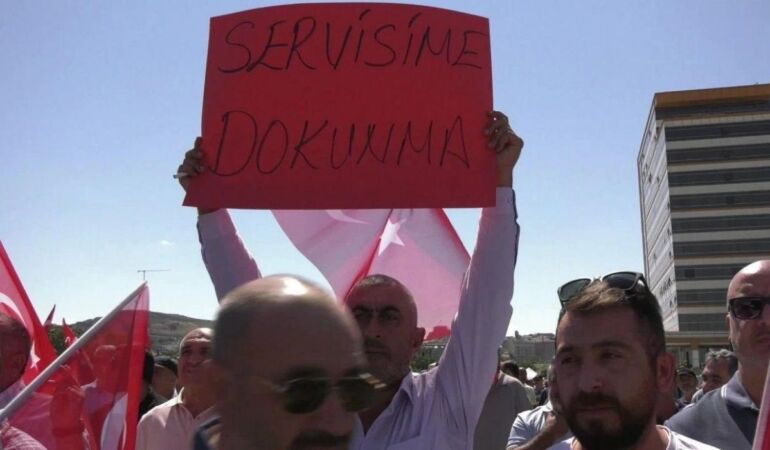 Servisçiler Ankara'da isyan etti 'Esnafın ekmeğinden tasarruf olmaz'