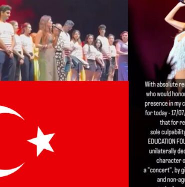 Türk bayrağı ve Atatürk posteri nedeniyle sahneye çıkmamıştı_ Despina Vandi kendini böyle savundu...