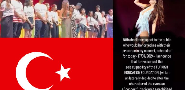 Türk bayrağı ve Atatürk posteri nedeniyle sahneye çıkmamıştı_ Despina Vandi kendini böyle savundu...