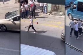 Ümraniye’de samuray kılıçlı maganda terör estirdi