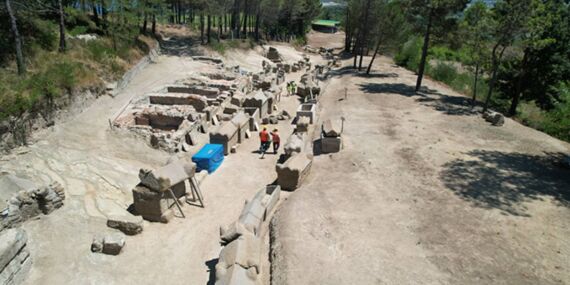 Filyos’taki antik kentte Roma dönemine ait devasa nekropol alanı gün yüzüne çıkarıldı