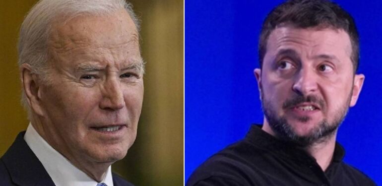 Biden,  Zelenskiy’i “Beyefendiler, hanımefendiler, karşınızda Başkan Putin” diyerek sahneye davet etti.