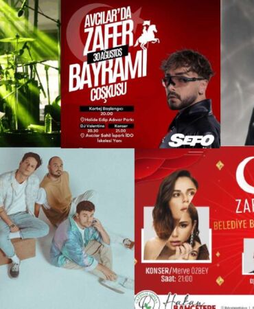 30 Ağustos Zafer Bayramı'nda İstanbul'da hangi ilçede, kimin konseri var İşte 30 Ağustos Zafer Bayramı konser takvimi...