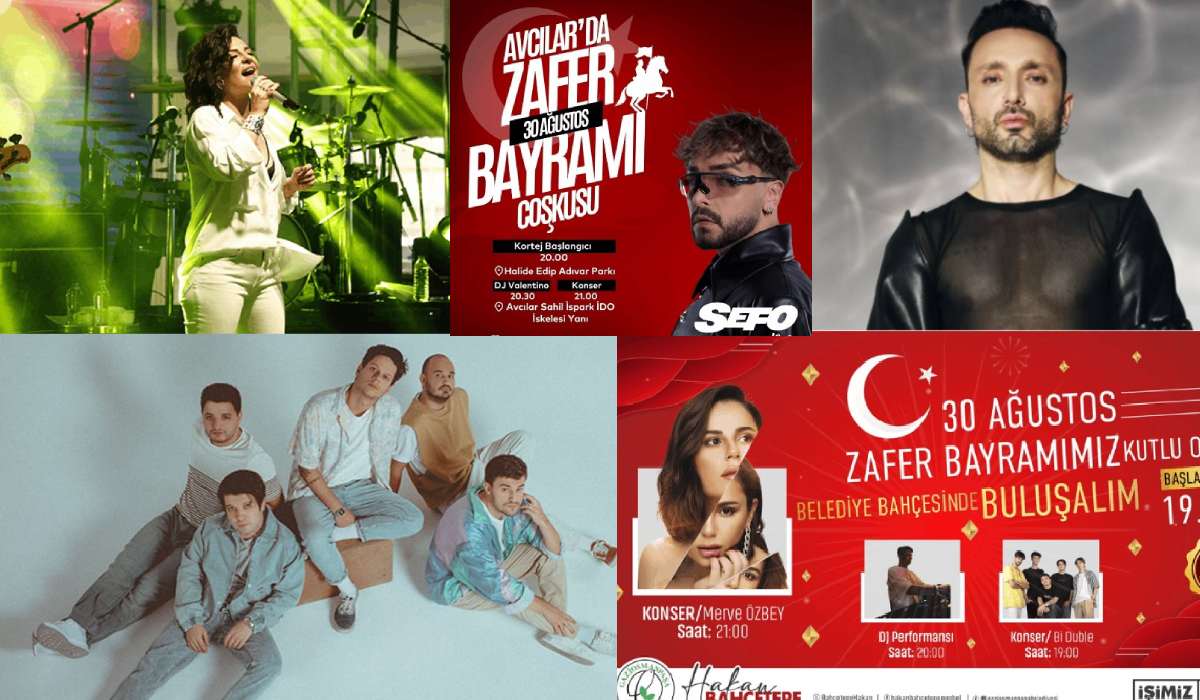 30 Ağustos Zafer Bayramı'nda İstanbul'da hangi ilçede, kimin konseri var İşte 30 Ağustos Zafer Bayramı konser takvimi...