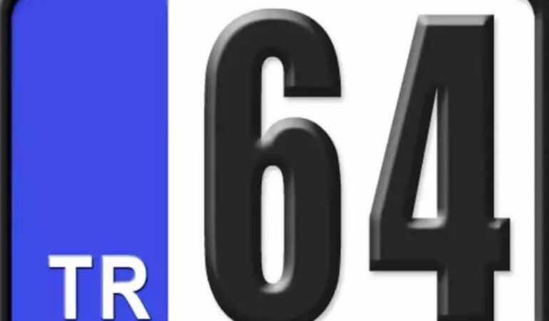 64 nerenin plakası 64 plaka kodu hangi şehre ait